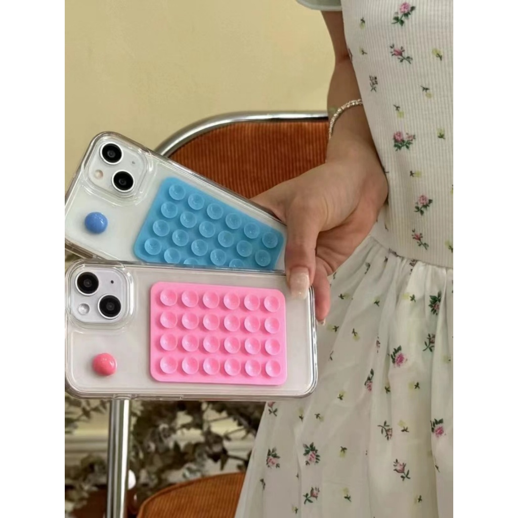 Suporte Capinha Celular Ventosa Silicone Adesivo Espelhos Varias Cores