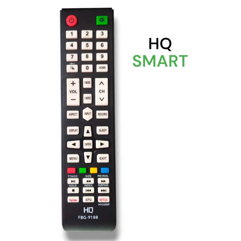 Controle Remoto Compativel Tv HQ SMART Android Hk320df Hqs32nkh Hqs43nkh FBG-9188