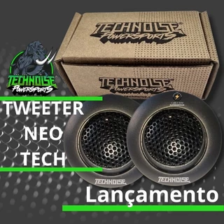 Mini Tweeter Automotivo Neodímio Tech 60w RMS Technoise para Painel Coluna Carro Caixa Bob