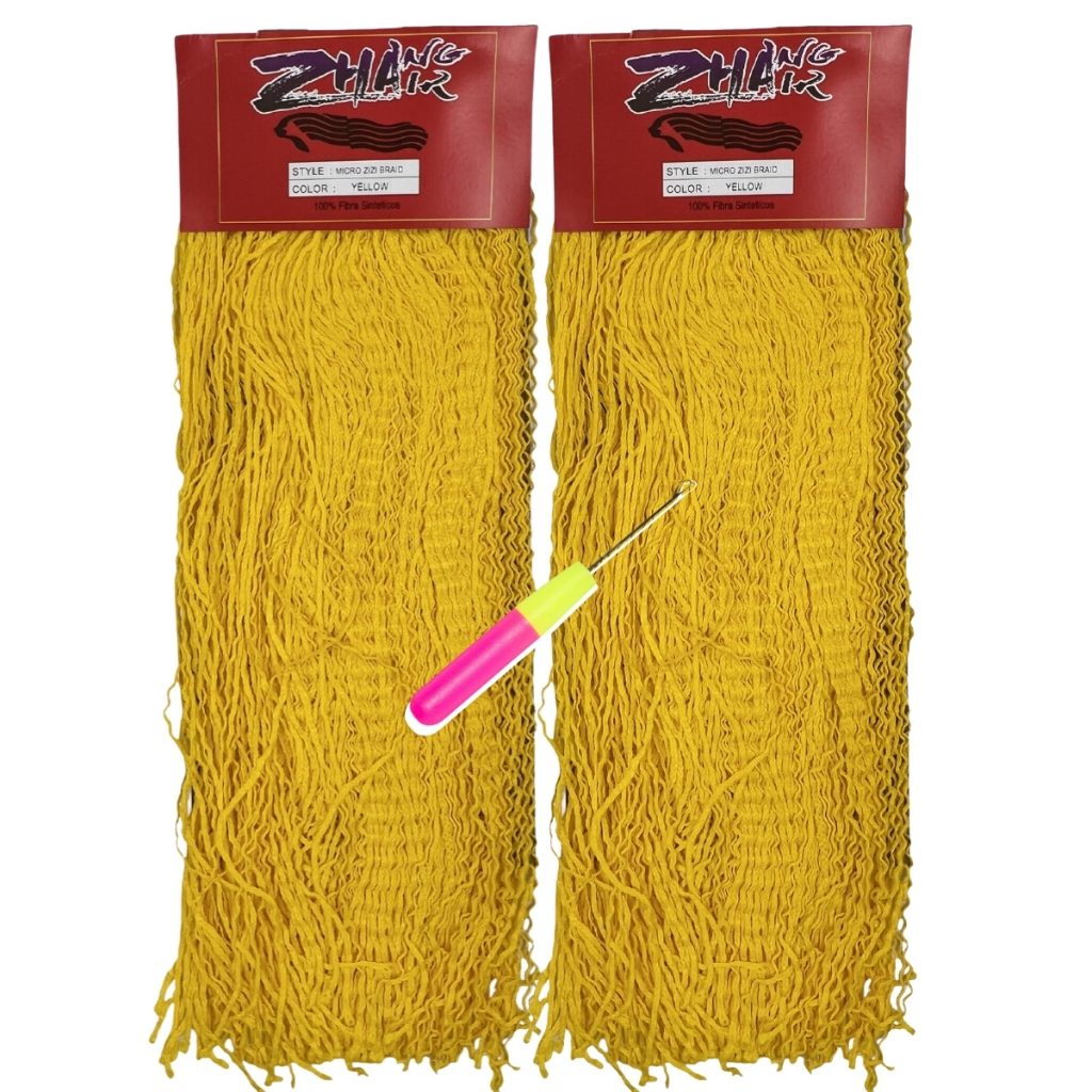 Kit 2 Cabelo Sintético Micro Zizi Miojinho Pacotão Kanekalon Zhang