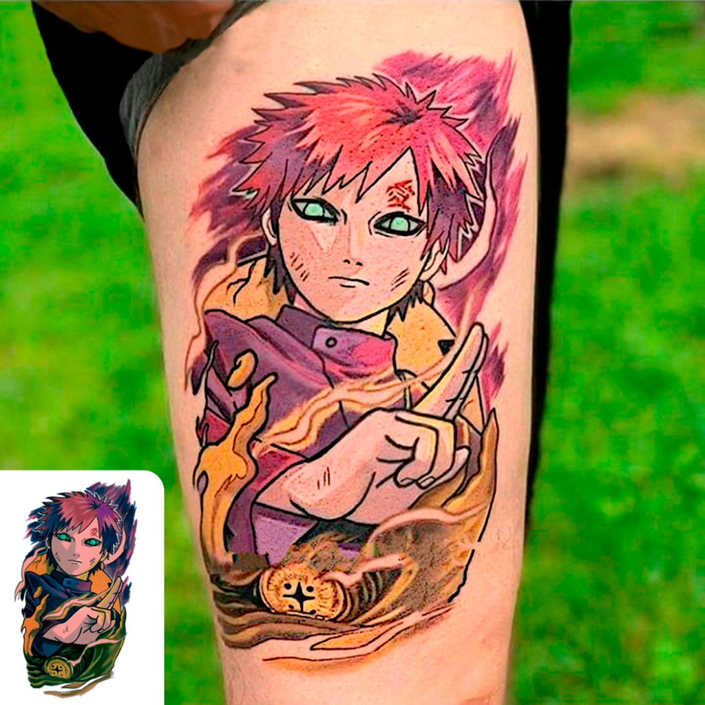 Tatuagem Falsa Temporária Anime Dragon Ball One Piece Naruto Demon