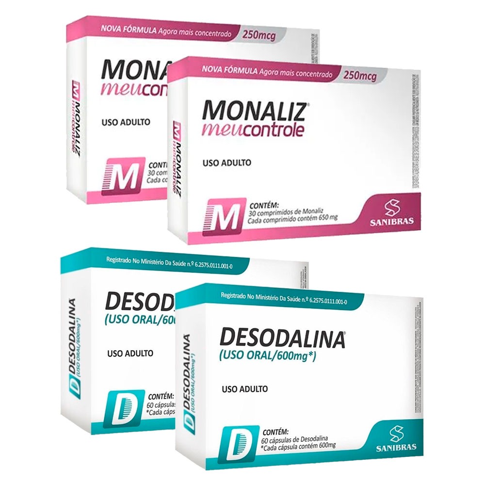 Kit 2x Monaliz Meu Controle + 2x Desodalina - Power Supplements ...