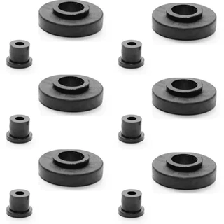 Roldana Para Janela De Correr De Madeira 25mm Preta 6 Pçs