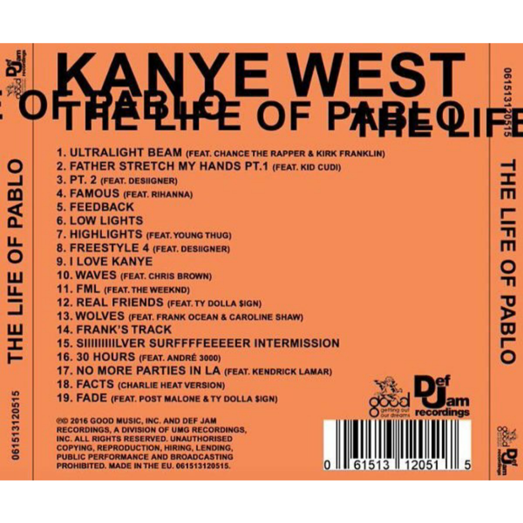 Kanye West – The Life Of Pablo Fan made | Shopee Brasil