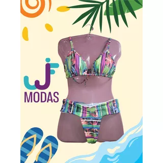 Conjunto Biquíni Cintura Alta EFEITO LIPO Top Cortininha