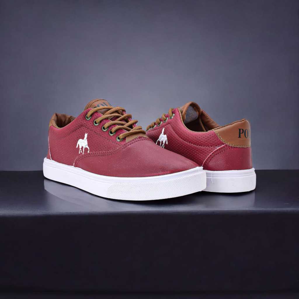 Tenis Sapatenis Masculino Polo Imperial Couro Sintético Confort