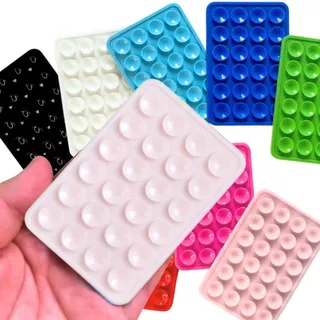 Suporte Adesivo PARA CELULAR SMARTPHONE de Silicone com Ventosa para Celular Reforçado Rosa Claro