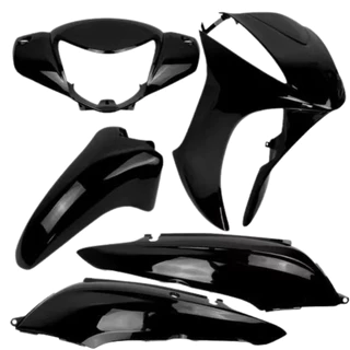 Kit Carenagem Completo Honda Biz 125 2011 a 2017 Preto