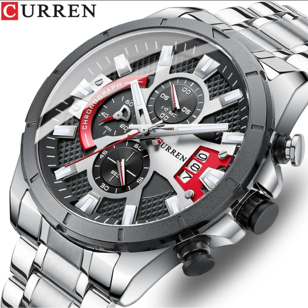 Relógio Masculino CURREN Marca Original Casual À Prova D 'Água Quartzo 8401 (Sem caixa)