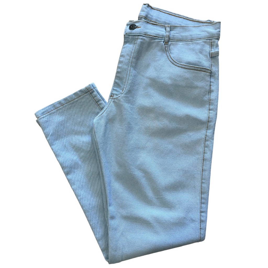Calça jeans Masculina claro Sarja Social Bordo Vinho Cinza Jeans