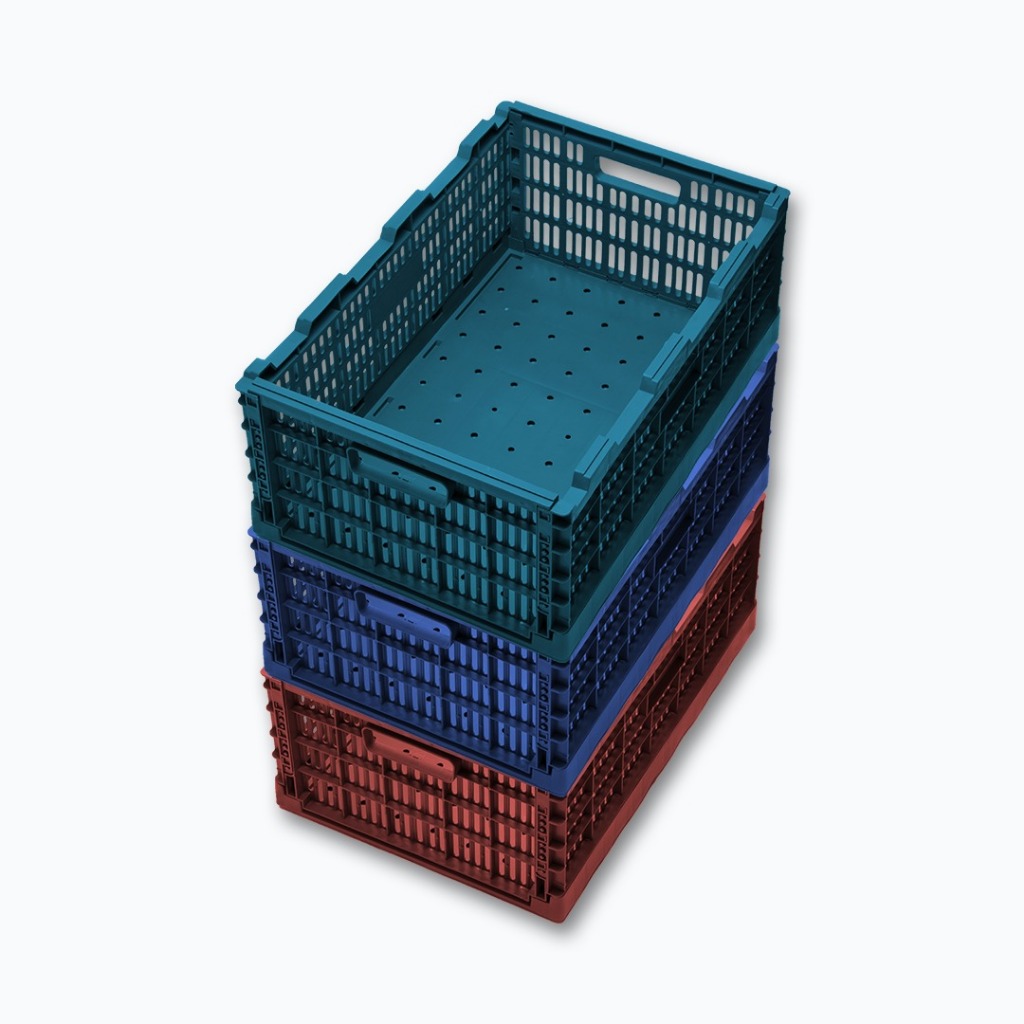 Caixa Plástica Dobrável Benplas 40cm x 60cm Desmontável Capacidade 40kg - Benplas