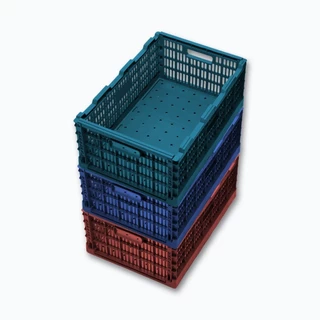 Caixa Plástica Dobrável Benplas 40cm x 60cm Desmontável Capacidade 40kg - Benplas