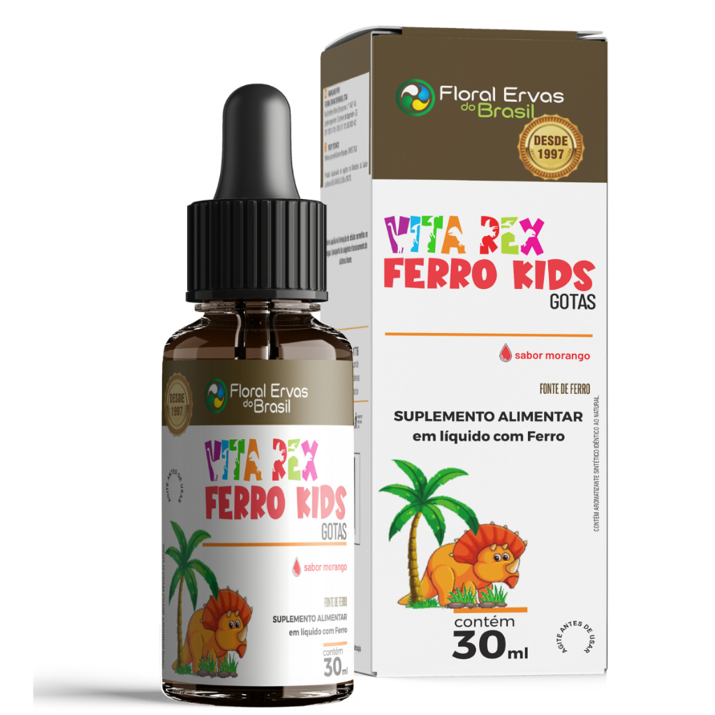Ferro Kids Puro Vitamina Infantil em Gotas Sabor Morando