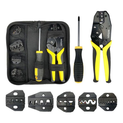 Alicate Multifuncional Para Terminal Ilhós 8 X 1 Com 5 Bicos Exbom