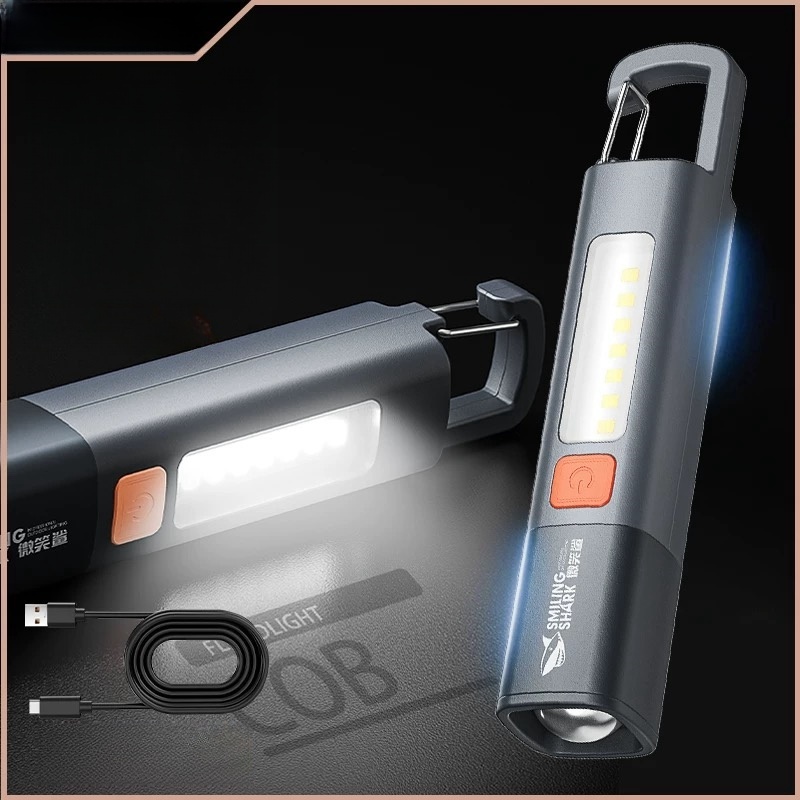 Lanterna Tática Fazenda Potente Led Ultra Iluminação Recarregável Com Strob -SD-1023