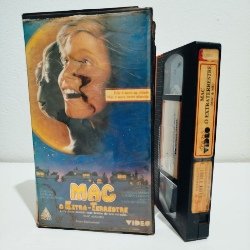 VHS MAC O EXTRA TERRESTRE - DUBLADO - CHRISTINE EBERSOLE JONATHA WARD KATRINA CASPARY LAUREN STANLEY STEWART RAFFILL
