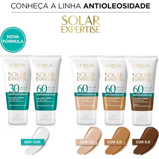 Protetor Solar Facial L'Oréal Paris Solar Expertise Antioleosidade - 40G
