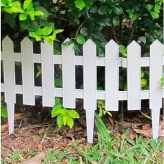 Kit 10 Cercas de Jardim Plásticas Decorativa Inglês 4,05 metros - Casas Ou Apartamento