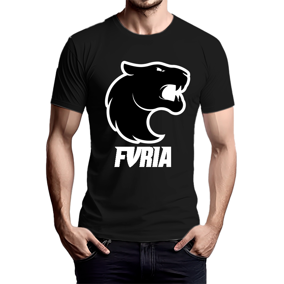 Camisa Furia Esports Jogo Online Personalizada Algodão Premium