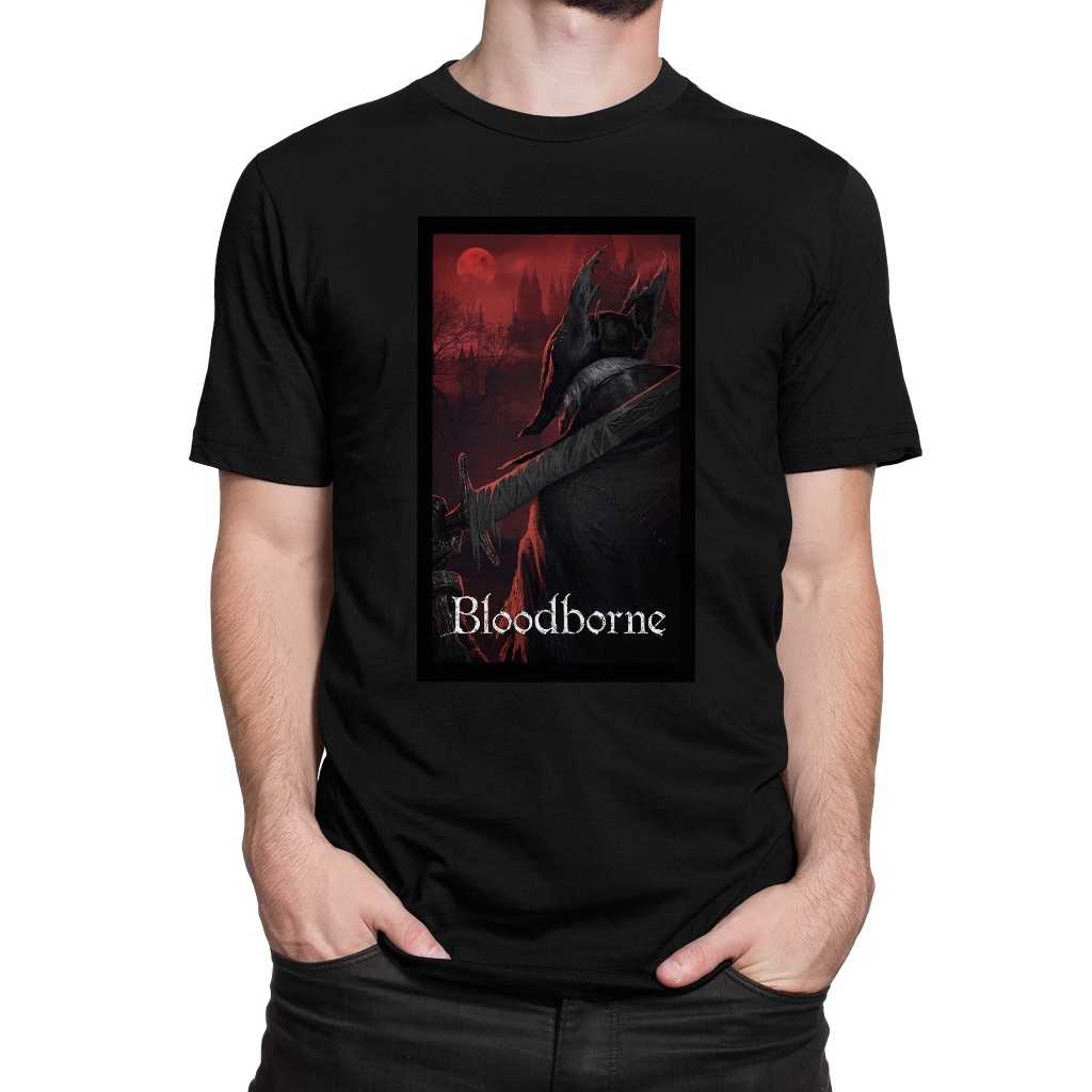 Camiseta Básica Bloodborne 100% Algodão Camisa Manga Curta