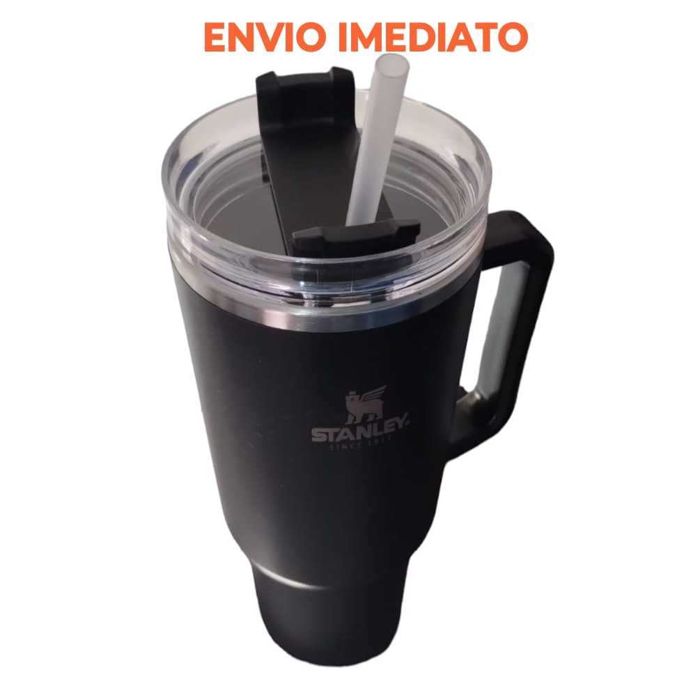Copo Térmico 1200ml Stanley copo termico com Canudo Tampa e Alça ...