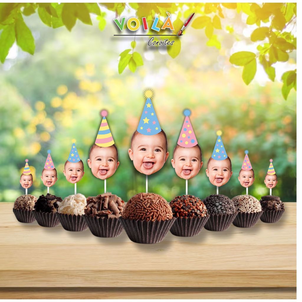 60 toppers de docinhos personalizados | Shopee Brasil