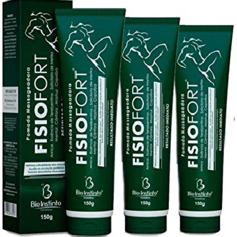 Pomada Fisiofort Verde Bio Instinto 150g - Imagem 3