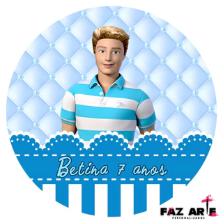 50 Adesivos Ken Azul