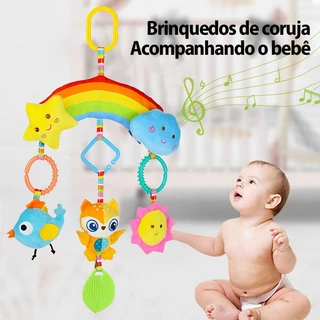 Carrinho De Bebê Pingente De Pelúcia Brinquedo Bebê 0-1 Anos De Idade Carro Suspensão Cama Chocalho