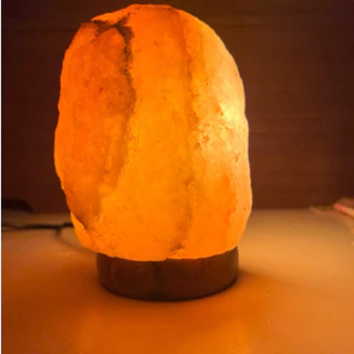 Abajur Luminária pedra de sal do Himalaia