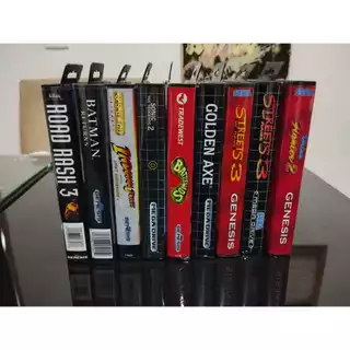 Capas jogos mega drive com manual