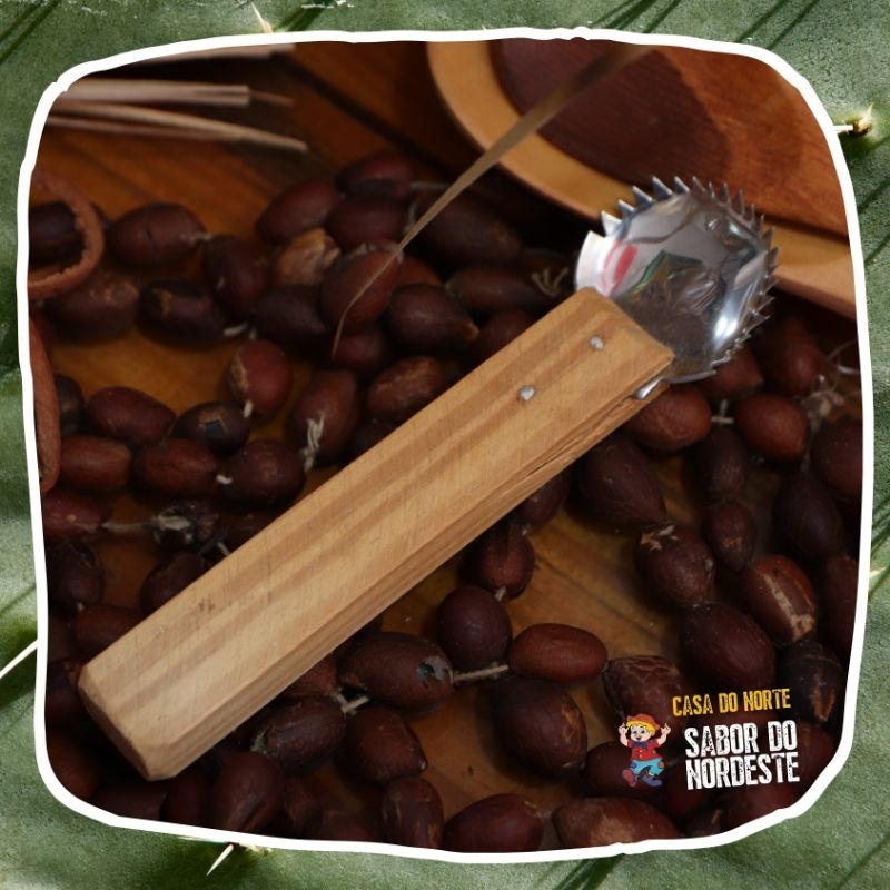 Raspador de Coco Manual Pequeno Galvanizado com Cabo de Madeira ...
