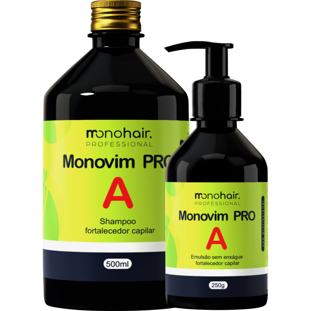 Kit Shampoo + Emulsão Monovim Pro A - Original Mono Hair | Shopee Brasil