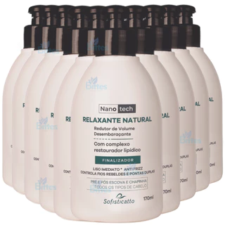KIT 10 Relaxantes Natural Sofisticatto Desembaraçante Antifrizz
