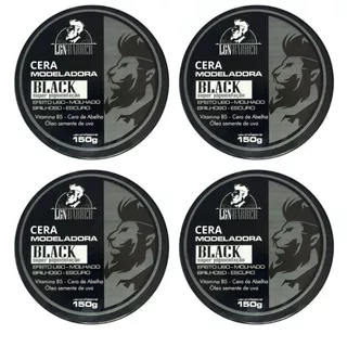 Kit 4 Cera de pentear perfeito black 150g- LGN Barber (uso masculino)