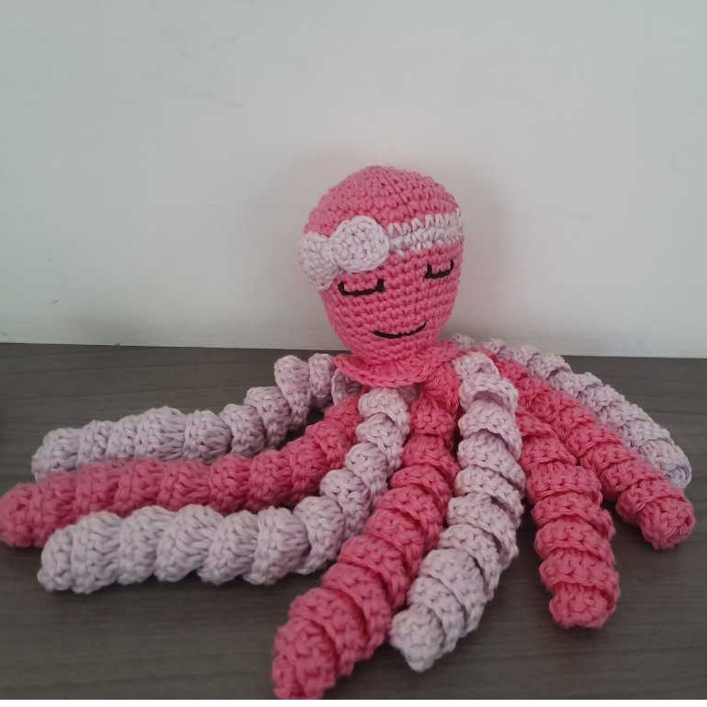 Amigurumi Polvo terapêutico
