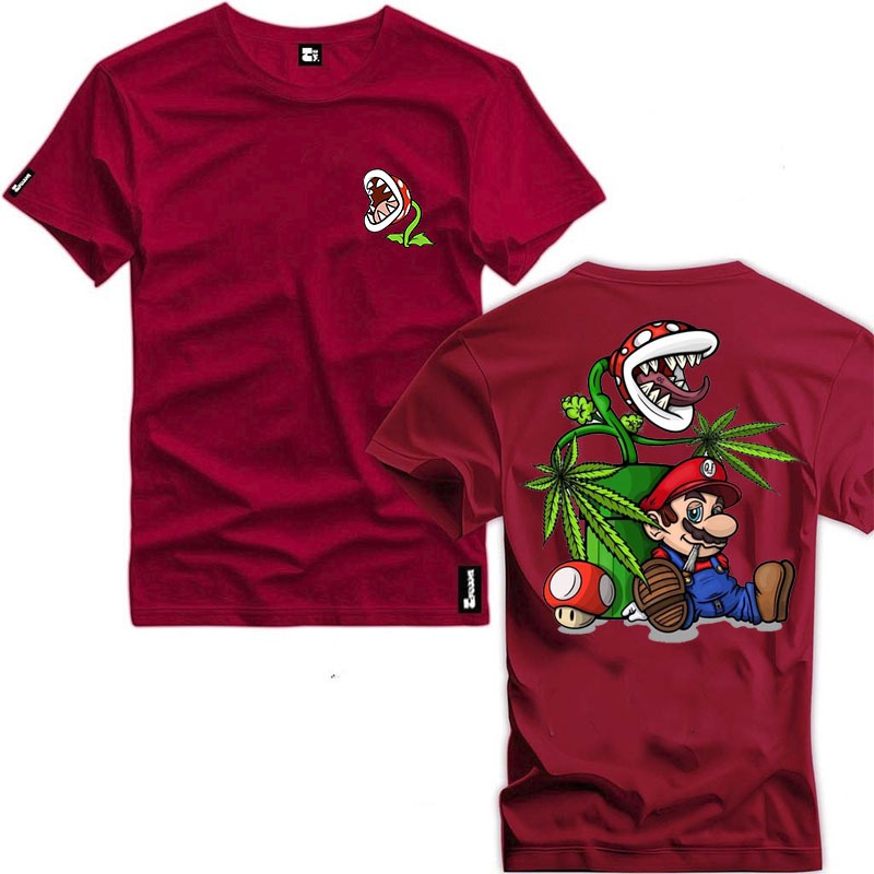 Camisa Modelo Novo Logo Mario Bross Exclusiva Camiseta Masculina Várias ...