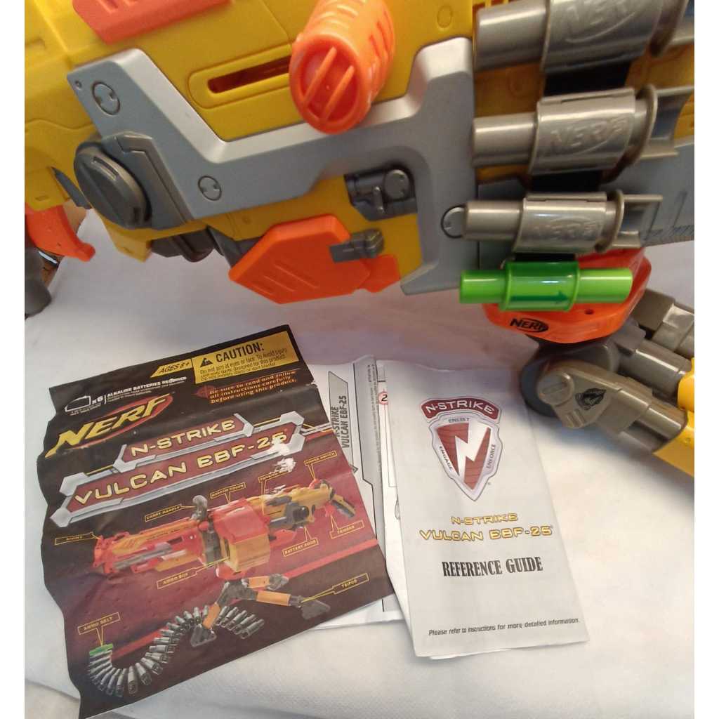 Nerf Vulkan Ebf 25 Completa Com Tripé E Dardos Original | Shopee
