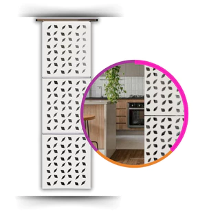 Painel Biombo Divisória Ambiente Decorativo Branco