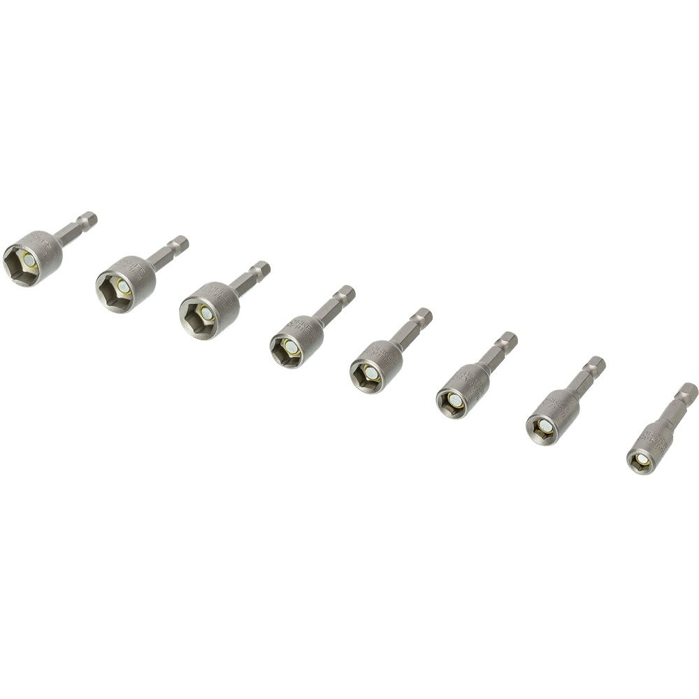 Jogo Soquetes Canhão Sextavado Parafusadeira 8 Peças