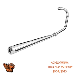 Escapamento Titan 150 Ks/ Es 09/13 Modelo Turuna Fortuna
