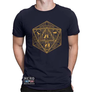 Camisetas D20 RPGs Dados Dungeons and Dragons Games