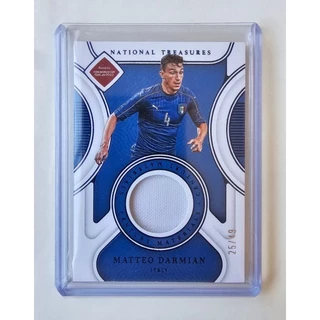 Card National Treasures Road to Qatar Matteo Darmian 25/49 memorabilia com Top loader
