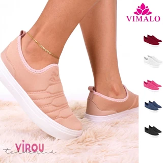 TÊNIS SLIP ON FEMININO LEVE CONFORTÁVEL SHOES 01 em Oferta na Shopee