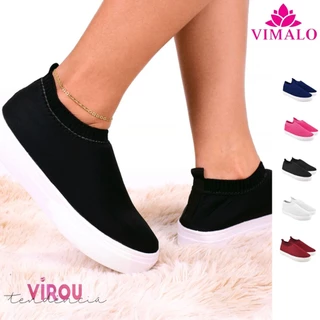 TÊNIS MEIA SLIP ON FEMININO ORIGINAL VIMALO SHOES 07 em Oferta na Shopee