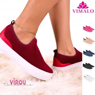 TÊNIS SNEAKER FEMININO SOLA EXPANDIDA SUPER LEVE E CONFORTÁVEL - SH05 em Oferta na Shopee