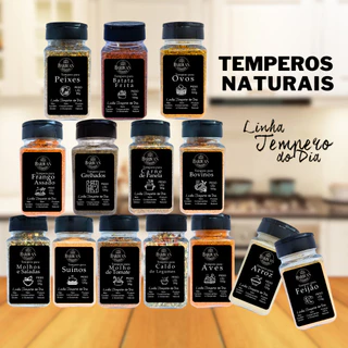 Kit Temperos Naturais Cozinha Prática e Saudável - Barbuan Casa de Sabores
