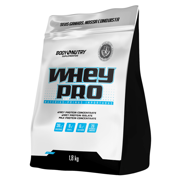 Whey Protein Isolado e Concentrado, 900g - Sem Soja - Body Nutry (Aumente a Força e Ganho de Massa)