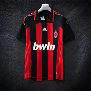 Camisa Retro AC Milan Listrada Kaká Masculina