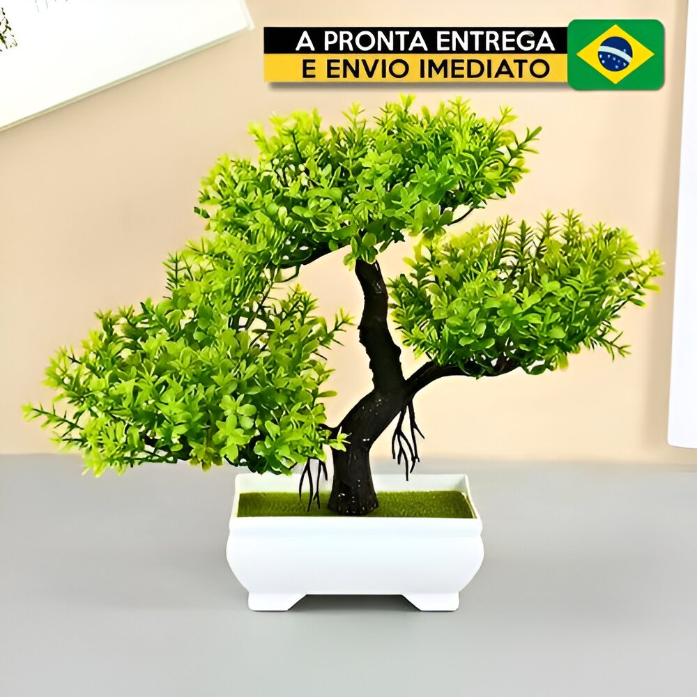 Flores Artificiais Plantas Plásticas Bonsai Verdes Welcoming Pine Para Decoração De Casamento Casa